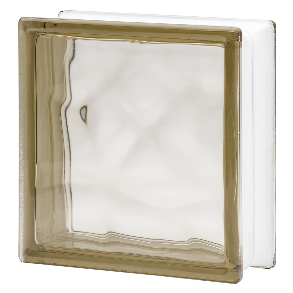 Quality Glass Block 8x8x3 Nubio Bronze