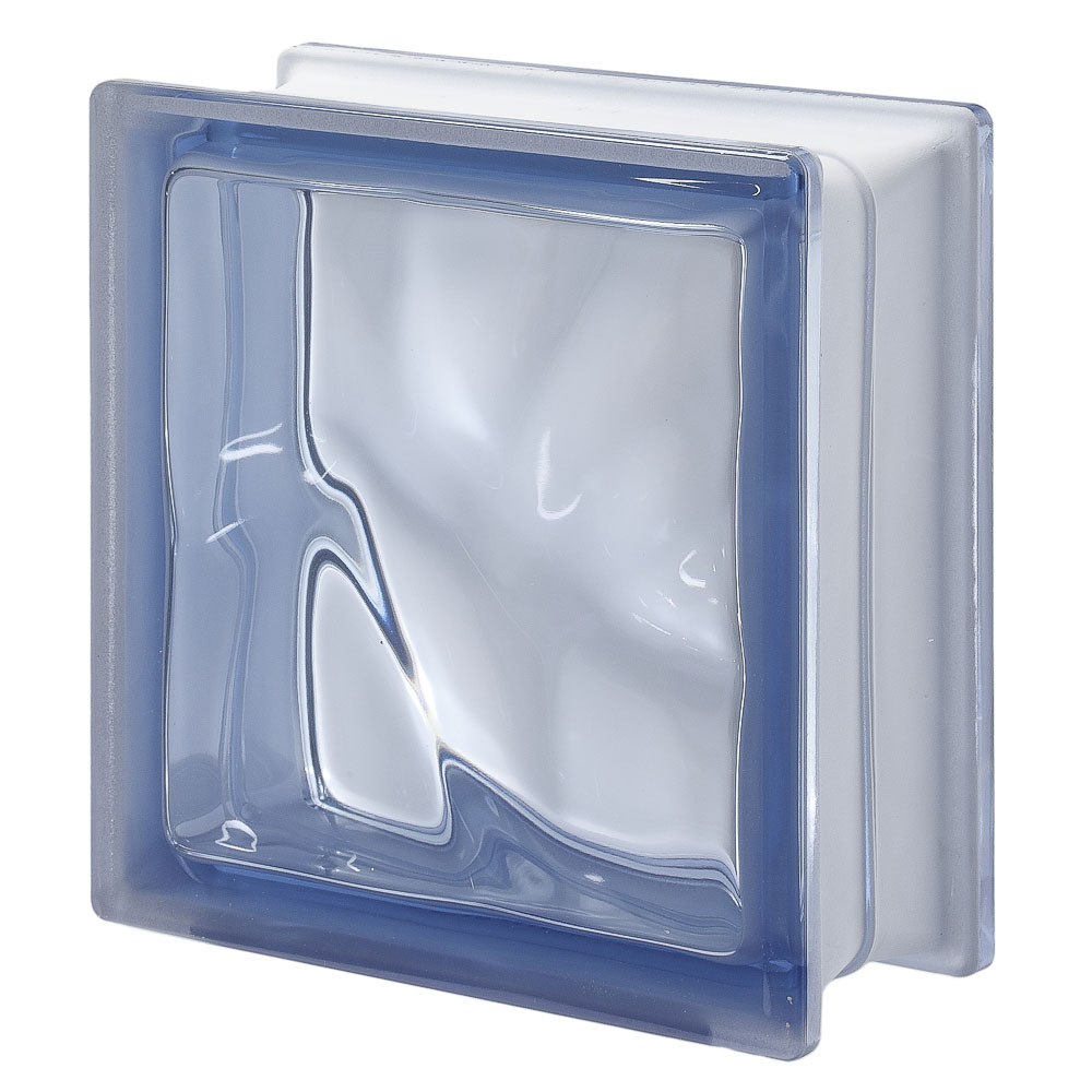 Quality Glass Block Q19 Pegasus Wave Blue