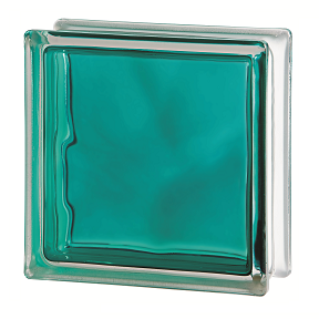 Quality Glass Block 1919/8 Turquoise