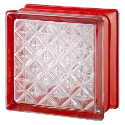 Quality Glass Block 6x6x3 Romantic White Aktis Glass Block