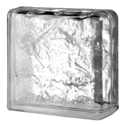 Quality Glass Block 8x8x4 Cortina Double End Block