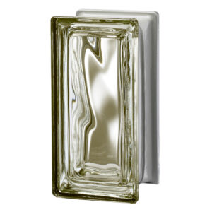 Quality Glass Block R09 Siena Metalized Wave Pegasus