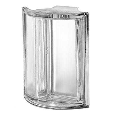 Quality Glass Block Rounded Corner Neutro Metalized Smooth Pegasus