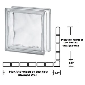 80mm Wave Sharp Corner Wall Kit