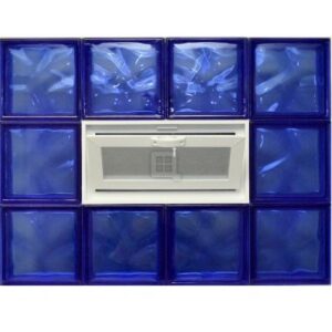 European Blue Quality Glass Block Windows