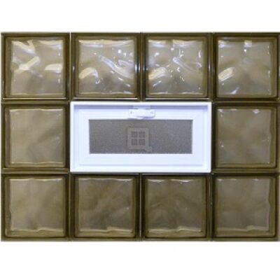 European Brown Quality Glass Block Windows