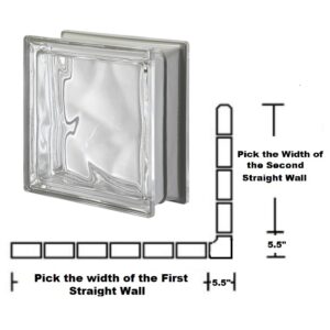 Metalized Neutro Wave Corner Wall Kit