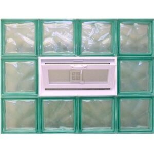 European Turquoise Quality Glass Block Windows