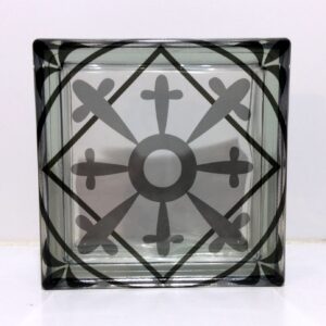 Artorius Custom Lisbon Pattern Glass Block