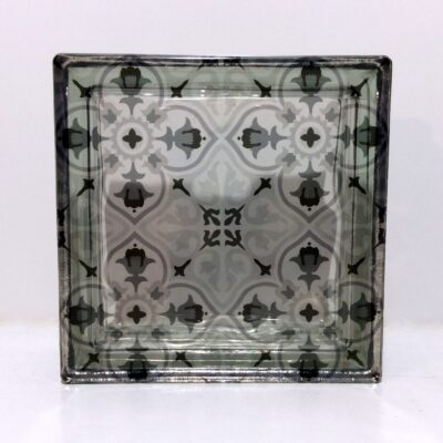 Chutney Custom Lisbon Pattern Glass Block