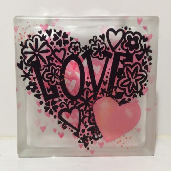 Flower Power Love Craft Block