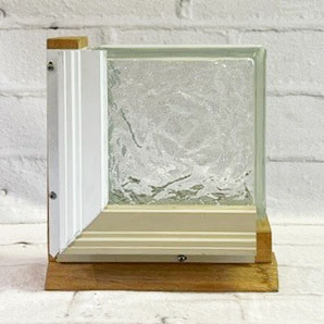 Ice Vinyl Wrapped Quality Glass Block Window