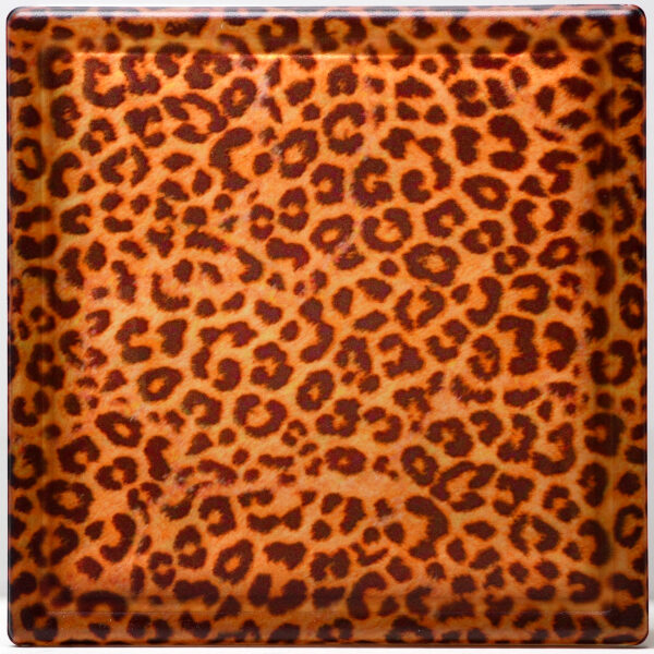 Leopard Print Custom Glass Block