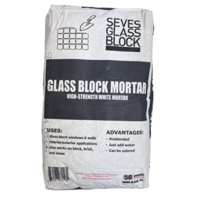 50lb Bag of White Glass Block Mortar