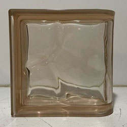 Vetroarredo Q19 Pink Wave End Block Glass Block