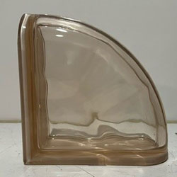 Vetroarredo Pink Basic Wave Double End Glass Block