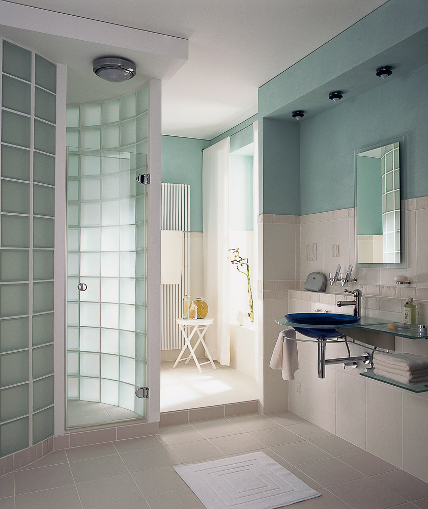 Mint Green Shower Wall