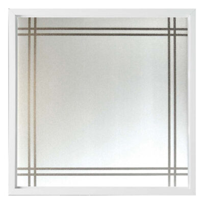 Prairie Decorative Glass Replacement Window