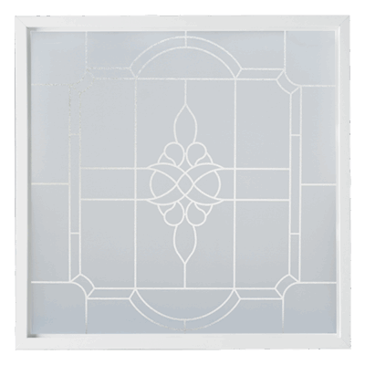 Victorian Decorative Glass Replacement Window