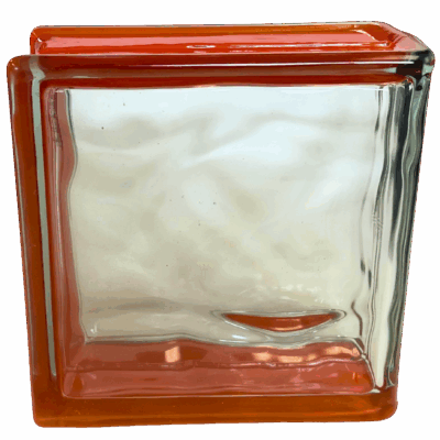 8x8x4 Tangerine Nubio End Block