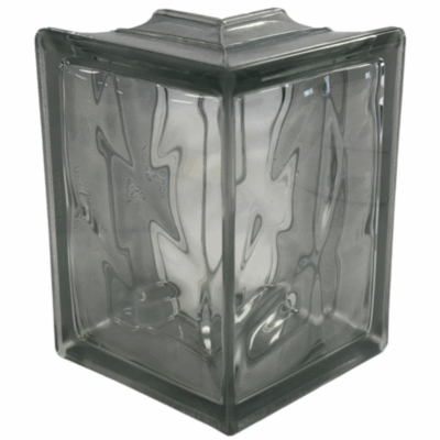 8x8x4 Metalized Silver Nubio Sharp Corner 90