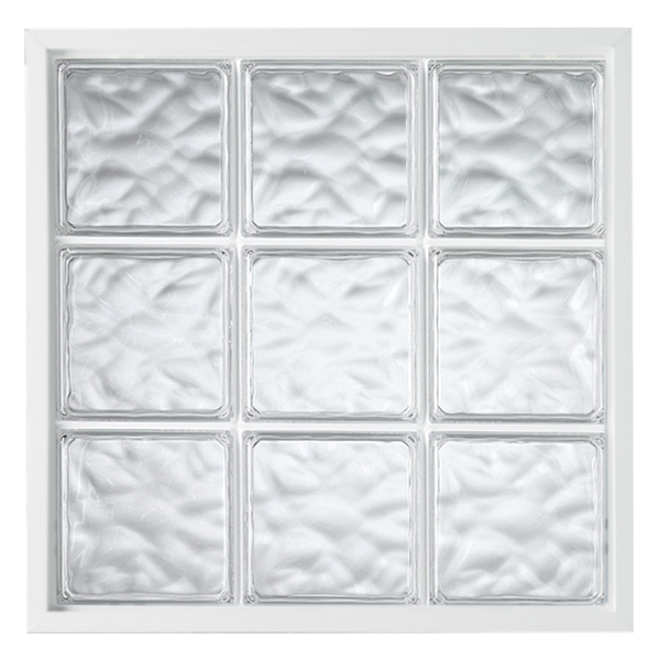 Wave White Acrylic Block New Construction Window