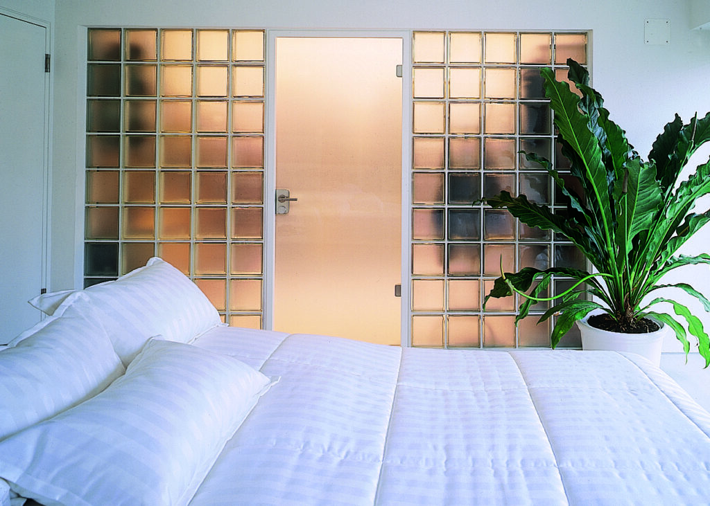 glass block wall